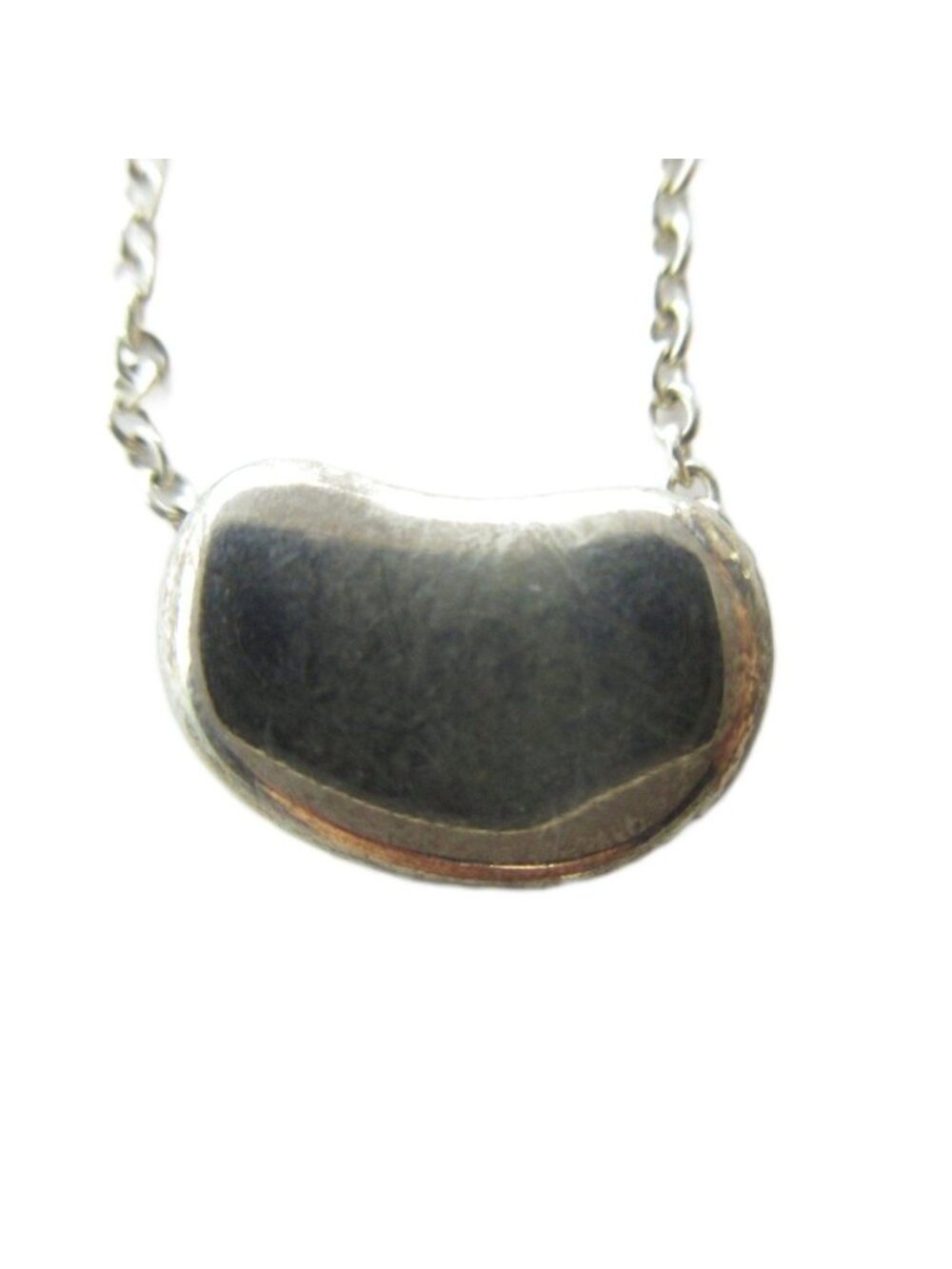 Tiffany & Co Bean Pendant Logo Silver